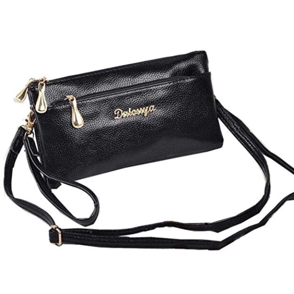 Leather Clutch Purse for Women Wristlet Wallet